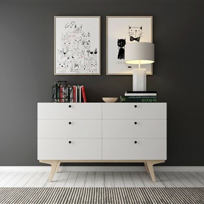 北欧 边柜 装饰柜装饰品组合