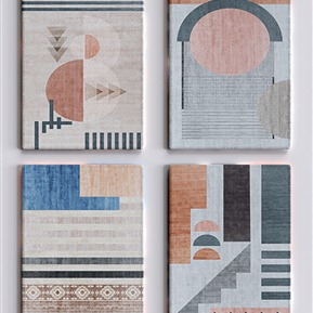 北欧 方形地毯 地毯