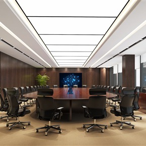 现代 会议室 会议桌椅
