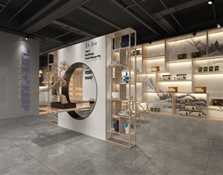 新中式新中式展厅空间
