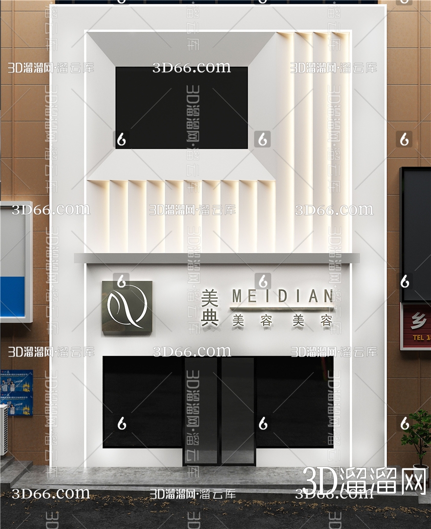 【门头3D模型下载】-门头3D模型素材下载_3D溜溜网-花瓣网