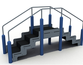 现代游乐台阶训练器