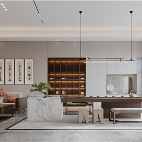 新中式 茶室 负一茶室