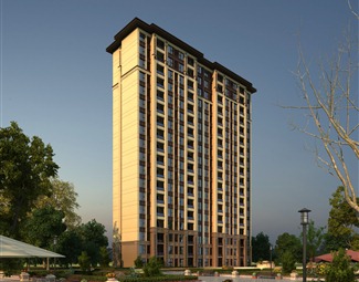 新中式新中式住宅鸟瞰3d模型下载-3d溜溜网