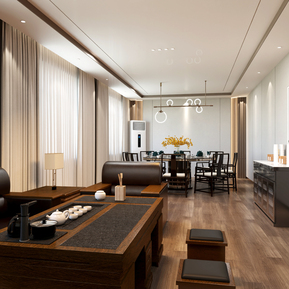 新中式 包间 餐厅包厢