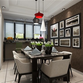 现代 餐厅 客餐厅