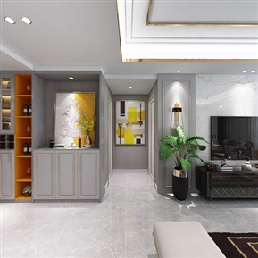 后现代 客餐厅 客餐厅全景