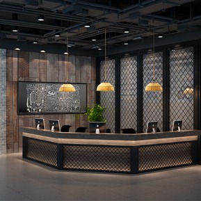 工业LOFT 前台 接待