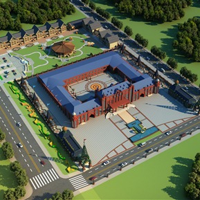 东南亚 鸟瞰图 酒店别墅鸟瞰