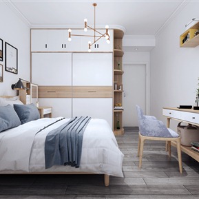 北欧 卧室 客餐厅 主卧