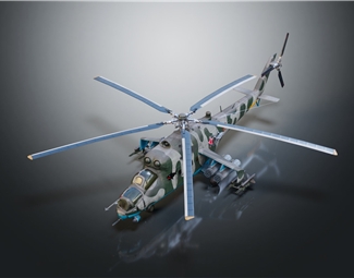 现代科幻直升机