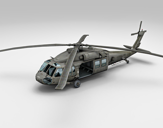 现代美军黑鹰直升机