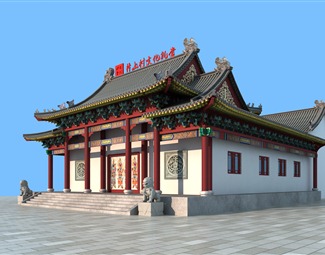 中式户外单体建筑