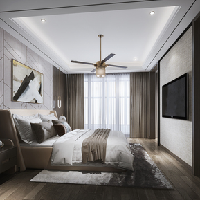 现代 卧室 主卧