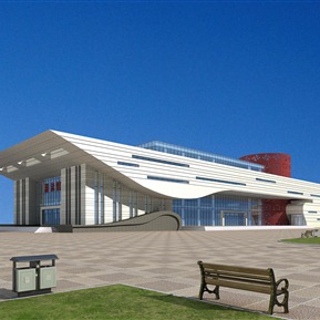 现代 游泳馆 体育馆游泳馆场馆