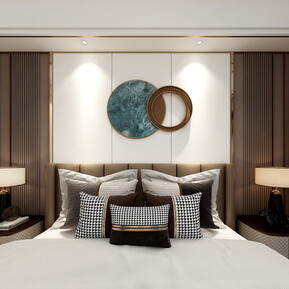 轻奢 卧室 老人房卧室