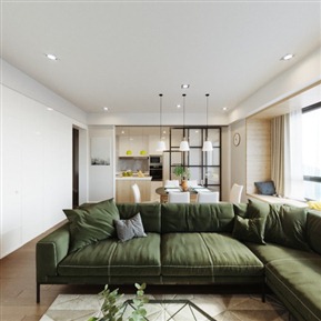 北欧 客厅 客餐厅