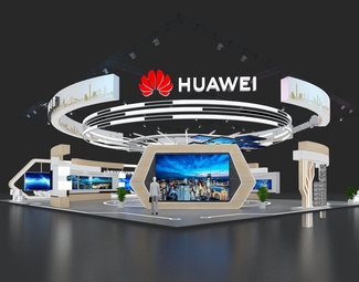 现代 展览 科技展台