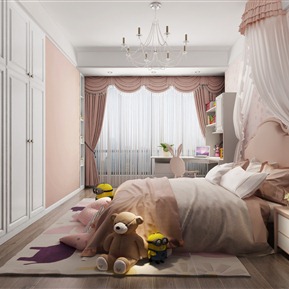 简欧 儿童房 女孩房