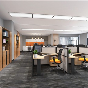 现代 公共办公区 群体敞开办公室