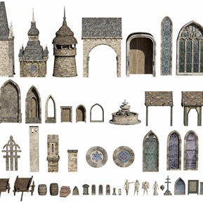 欧式 构件 古典建筑构件