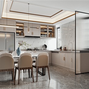 新中式 厨房 餐厅厨房