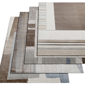 现代 方形地毯 布艺绒毛地毯