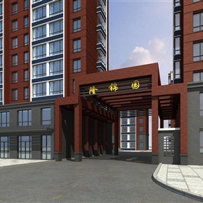 现代 大门 小区大门