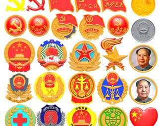 现代 徽章