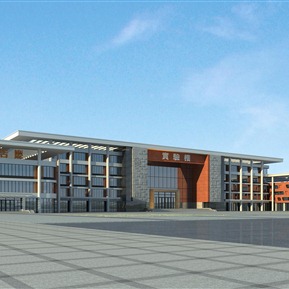 现代 教学楼 学校实验楼图书馆教学楼综合楼