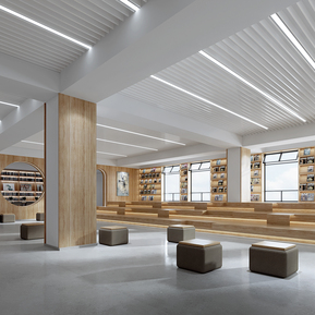 现代 阅览室 共享大厅