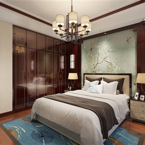 新中式 卧室 主卧室