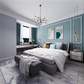 轻奢 卧室  主卧