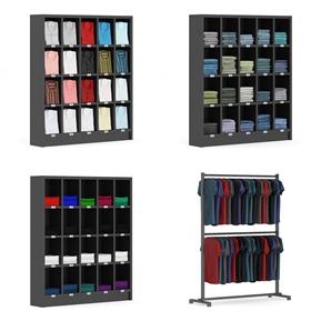 现代 货架 服装店货架 衣服 货柜组合