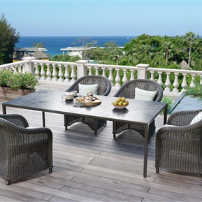 现代 露台 户外餐桌椅