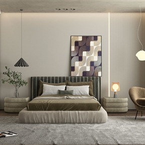 现代 卧室 客厅