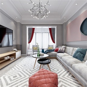 北欧 客餐厅 全景