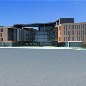 现代 图书馆建筑 展馆图书馆