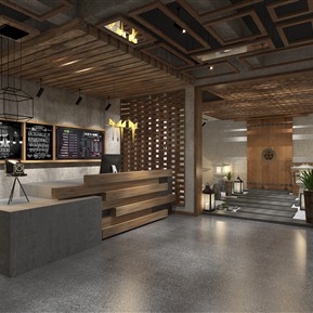 工业LOFT 前台 民宿前台