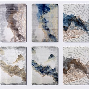 新中式 方形地毯 地毯