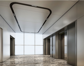 现代电梯厅走廊