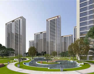 现代 住宅区 住宅