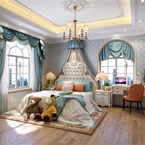 欧式 儿童房 别墅儿童房