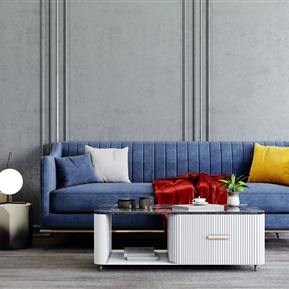 轻奢 双人沙发 沙发茶几组合