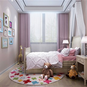 美式 儿童房 女儿房