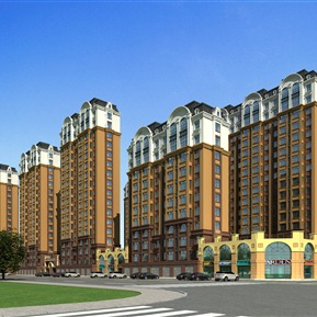 简欧 住宅区 住宅大门