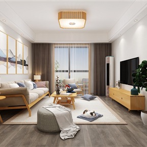 北欧 客厅 客餐厅