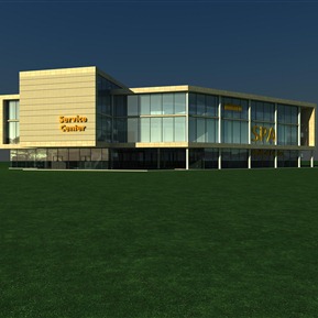 现代 建筑 展厅