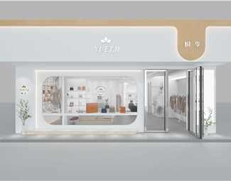 现代现代店铺门头