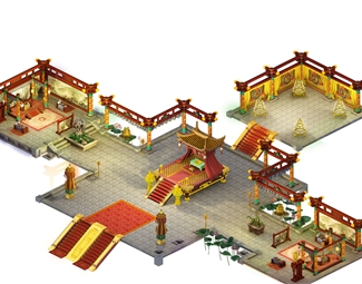 中式游戏古建筑